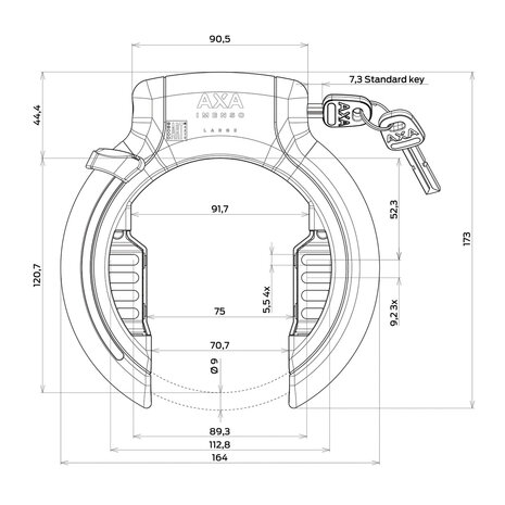 AXA AXA Ringslot Imenso Large ART2 AXA AXA Ringslot Imenso Large ART2
