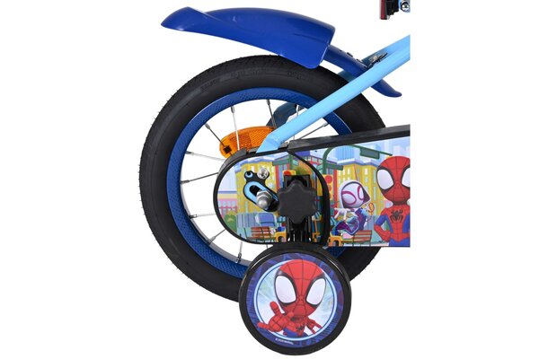 Volare Volare Kinderfiets 12 inch - Spidey - handrem + terugtraprem Volare Volare Kinderfiets 12 inch - Spidey - handrem + terugtraprem