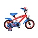 Volare Volare Kinderfiets 12 inch - Spiderman - handrem + terugtraprem Volare Volare Kinderfiets 12 inch - Spiderman - handrem + terugtraprem