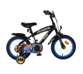Volare Volare Kinderfiets 14 inch - Batman - handrem + terugtraprem Volare Volare Kinderfiets 14 inch - Batman - handrem + terugtraprem