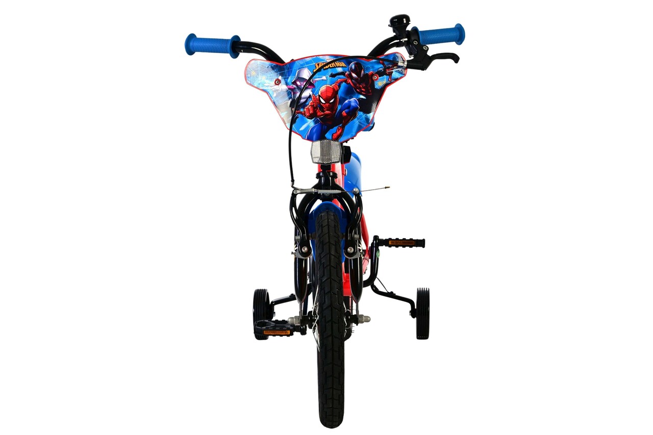 Volare Volare Kinderfiets 16 inch - Spiderman - handrem + terugtraprem Volare Volare Kinderfiets 16 inch - Spiderman - handrem + terugtraprem
