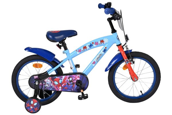 Volare Volare Kinderfiets 16 inch - Spidey - handrem + terugtraprem Volare Volare Kinderfiets 16 inch - Spidey - handrem + terugtraprem