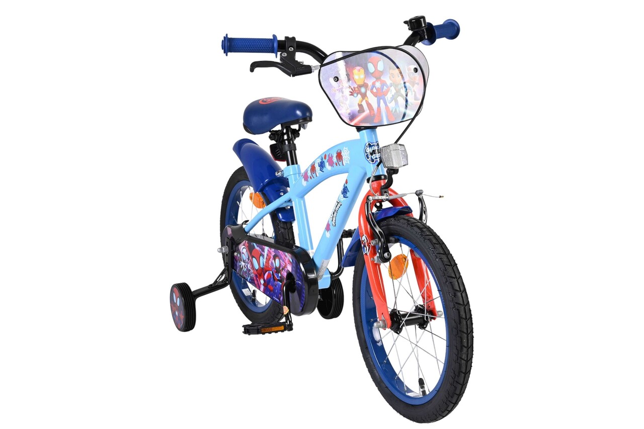 Volare Volare Kinderfiets 16 inch - Spidey - handrem + terugtraprem Volare Volare Kinderfiets 16 inch - Spidey - handrem + terugtraprem