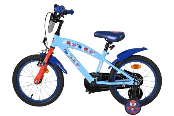 Volare Volare Kinderfiets 16 inch - Spidey - handrem + terugtraprem Volare Volare Kinderfiets 16 inch - Spidey - handrem + terugtraprem