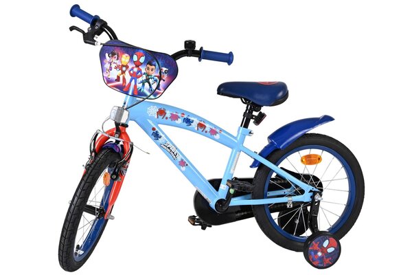 Volare Volare Kinderfiets 16 inch - Spidey - handrem + terugtraprem Volare Volare Kinderfiets 16 inch - Spidey - handrem + terugtraprem