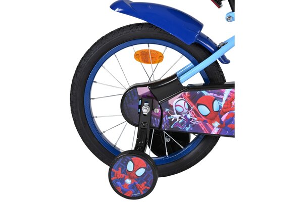 Volare Volare Kinderfiets 16 inch - Spidey - handrem + terugtraprem Volare Volare Kinderfiets 16 inch - Spidey - handrem + terugtraprem