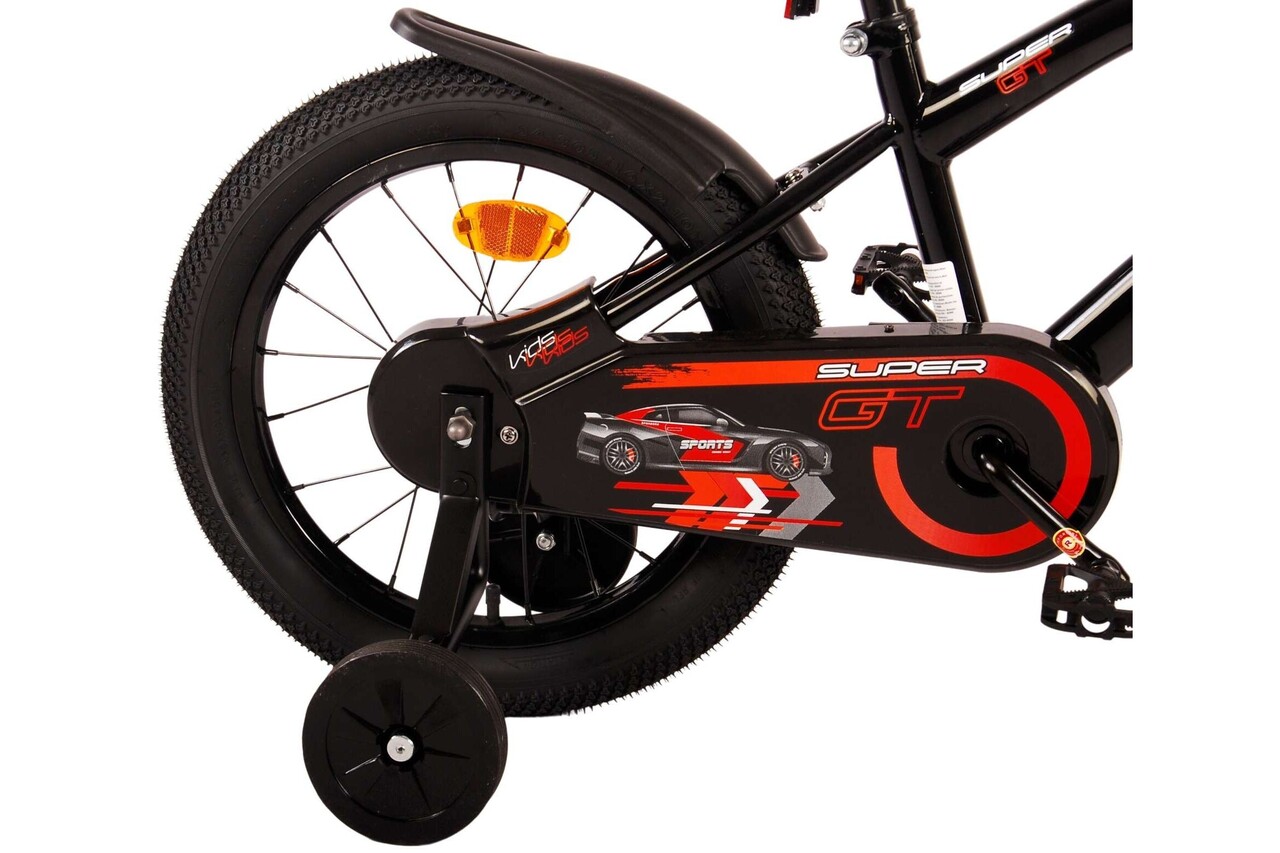 Volare Volare Kinderfiets 16 inch - Super GT - handrem + terugtraprem Volare Volare Kinderfiets 16 inch - Super GT - handrem + terugtraprem