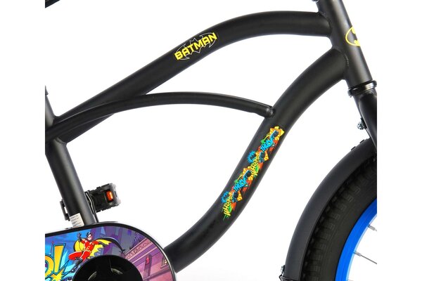 Volare Volare Kinderfiets 18 inch - Batman - handrem + terugtraprem Volare Volare Kinderfiets 18 inch - Batman - handrem + terugtraprem