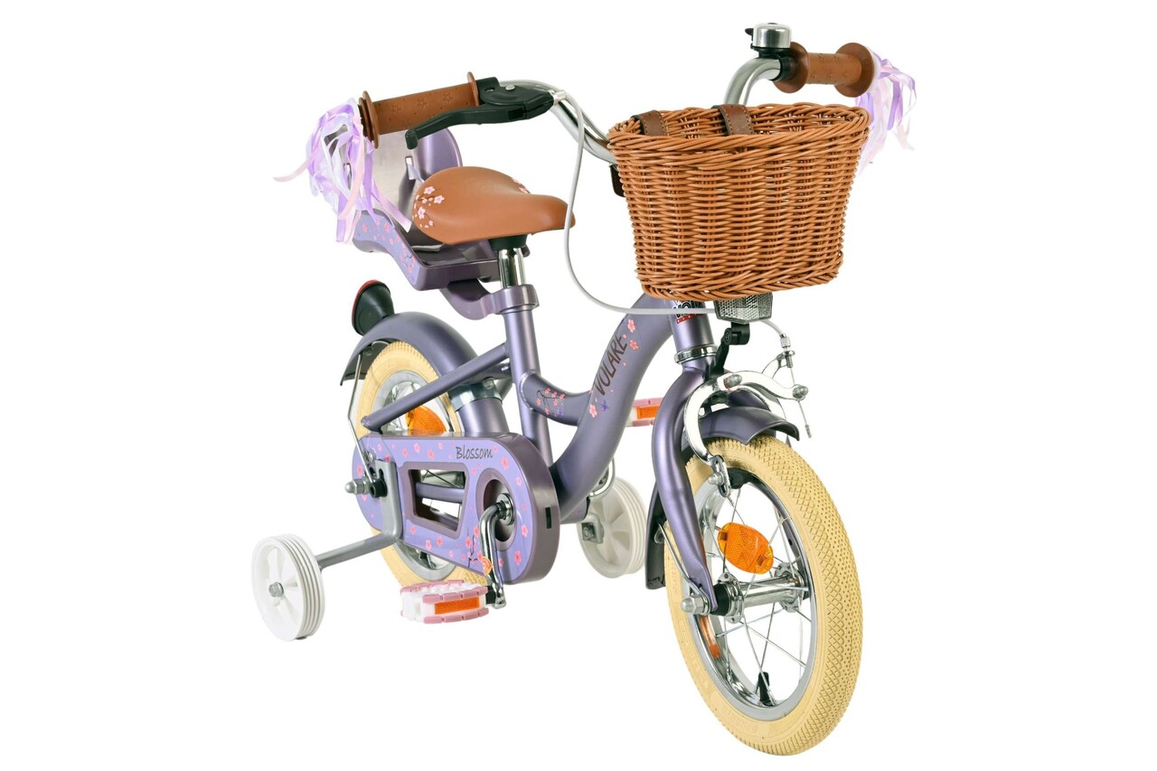 Volare Volare Kinderfiets 12 inch - Blossom - handrem + terugtraprem Volare Volare Kinderfiets 12 inch - Blossom - handrem + terugtraprem