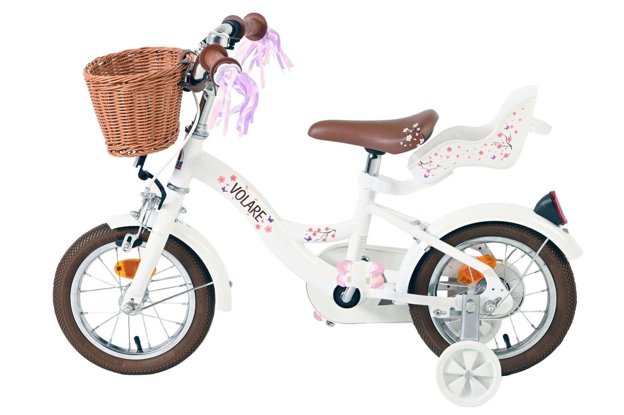 Volare Volare Kinderfiets 12 inch - Blossom - handrem + terugtraprem Volare Volare Kinderfiets 12 inch - Blossom - handrem + terugtraprem