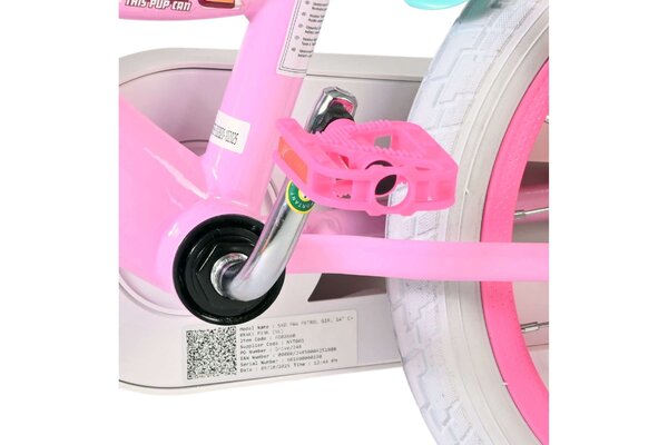 Volare Volare Kinderfiets 14 inch - Paw Patrol - handrem + terugtraprem Volare Volare Kinderfiets 14 inch - Paw Patrol - handrem + terugtraprem