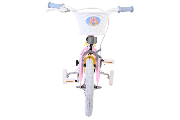 Volare Volare Kinderfiets 14 inch - Stitch - handrem + terugtraprem Volare Volare Kinderfiets 14 inch - Stitch - handrem + terugtraprem