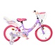 Volare Volare Kinderfiets 16 inch - Unicorn - handrem + terugtraprem Volare Volare Kinderfiets 16 inch - Unicorn - handrem + terugtraprem