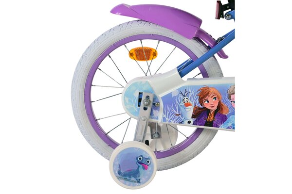 Volare Volare Kinderfiets 16 inch - Frozen 2 - handrem + terugtraprem Volare Volare Kinderfiets 16 inch - Frozen 2 - handrem + terugtraprem