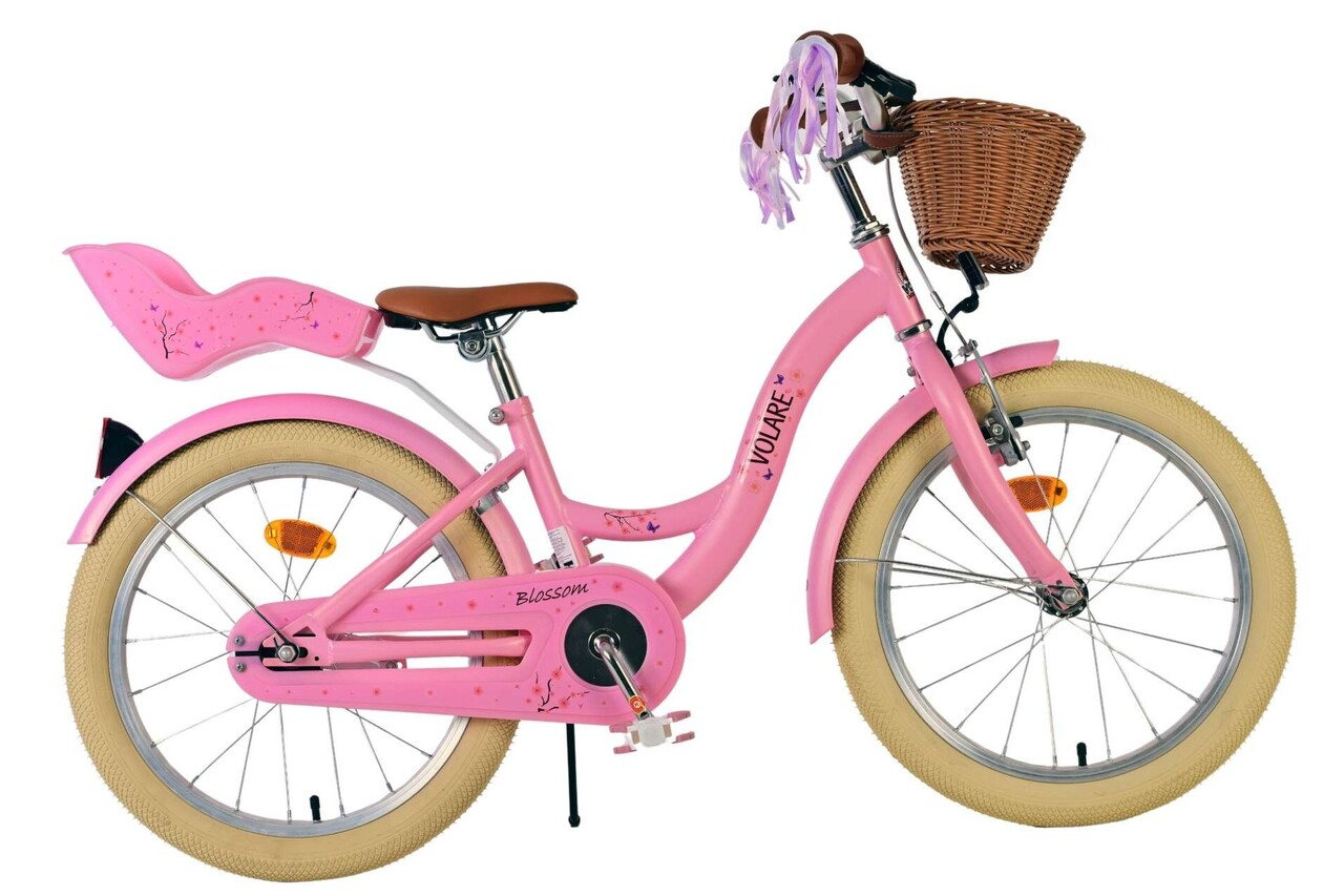 Volare Volare Kinderfiets 18 inch - Blossom - handrem + terugtraprem Volare Volare Kinderfiets 18 inch - Blossom - handrem + terugtraprem