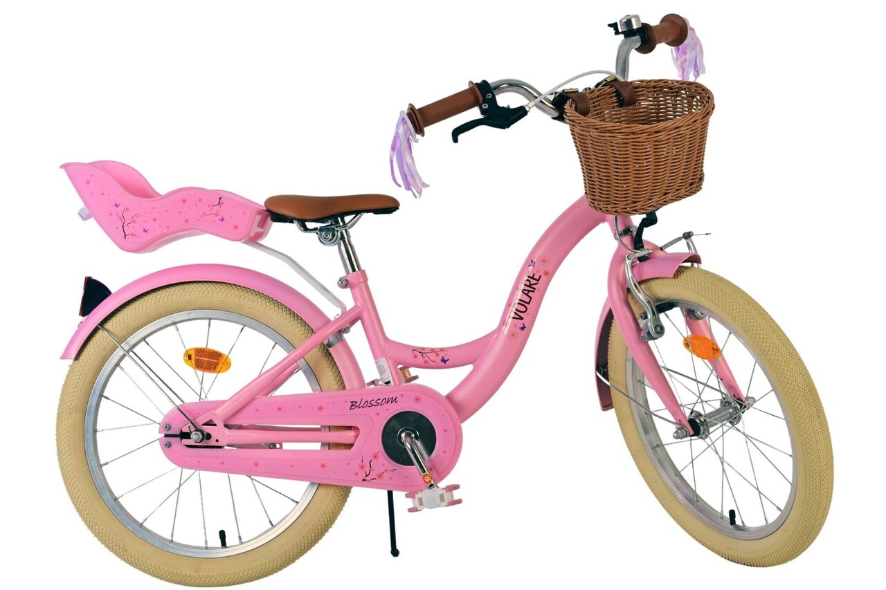 Volare Volare Kinderfiets 18 inch - Blossom - handrem + terugtraprem Volare Volare Kinderfiets 18 inch - Blossom - handrem + terugtraprem