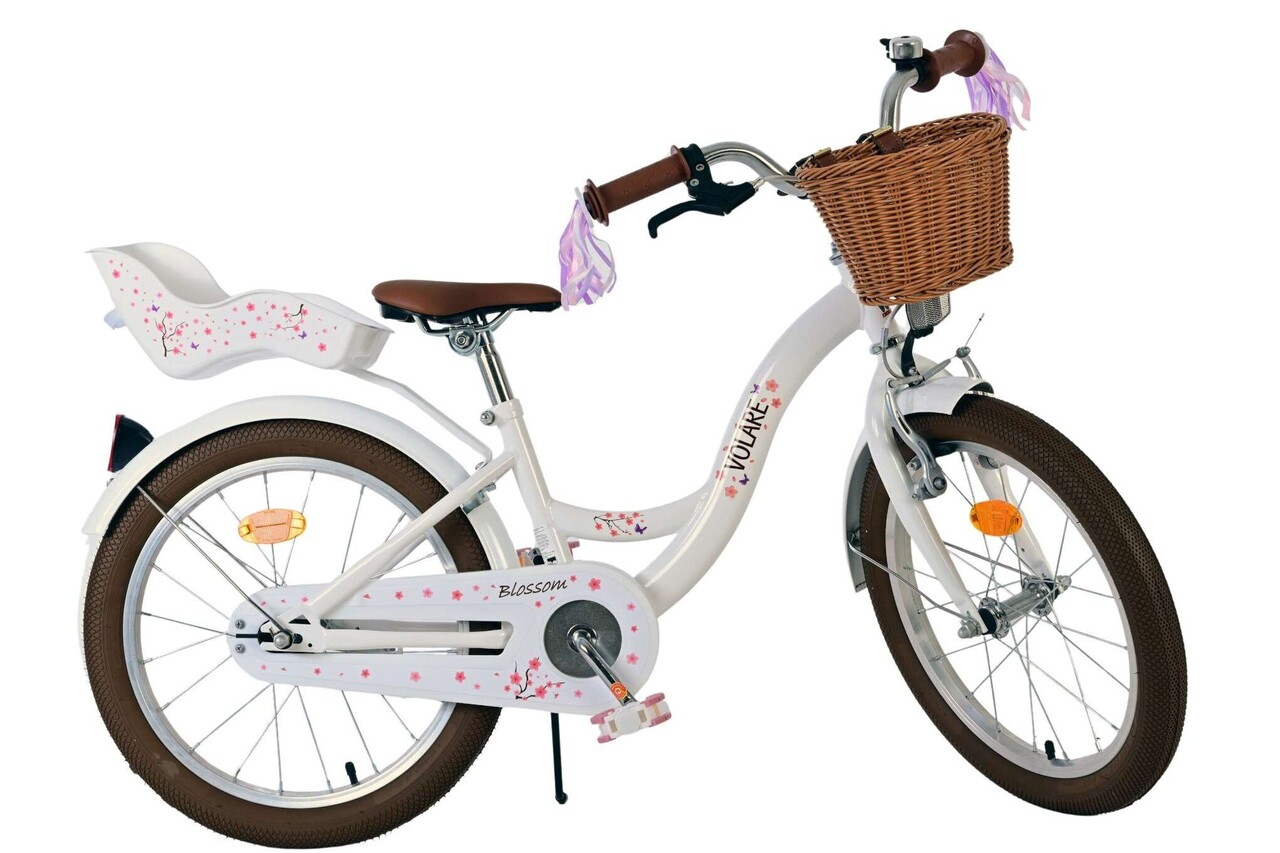 Volare Volare Kinderfiets 18 inch - Blossom - handrem + terugtraprem Volare Volare Kinderfiets 18 inch - Blossom - handrem + terugtraprem