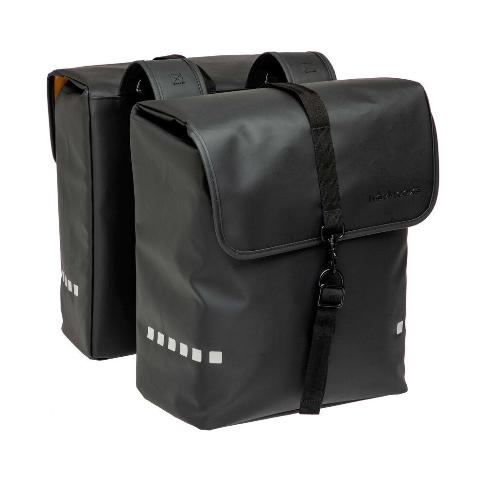 New Looxs New Looxs Dubbele Fietstas Odense Black 39L
