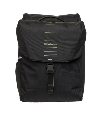 New Looxs New Looxs Dubbele Fietstas MIK Vigo Black Green 40L New Looxs New Looxs Dubbele Fietstas MIK Vigo Black Green 40L