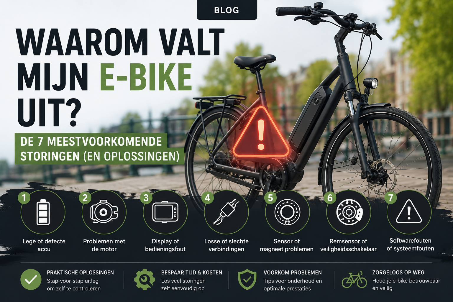 Waarom valt mijn e-bike uit? De 7 meestvoorkomende storingen (en oplossingen) Waarom valt mijn e-bike uit? De 7 meestvoorkomende storingen (en oplossingen)