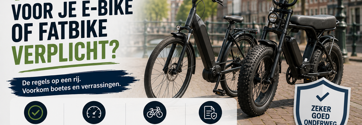 Wanneer is een verzekering voor je e-bike of fatbike verplicht?