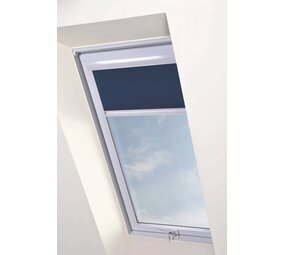 Intura Multistop rolgordijn met wit frame | kunststof dakramen Intura Multistop rolgordijn met wit frame | kunststof dakramen