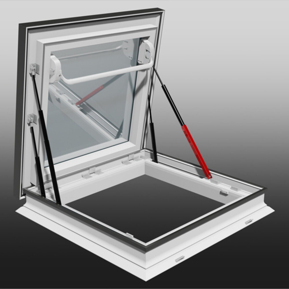Intura Platdakraam Intura PGM A9  120x120cm - daktoegang met zonwerend glas Intura Platdakraam Intura PGM A9  120x120cm - daktoegang met zonwerend glas