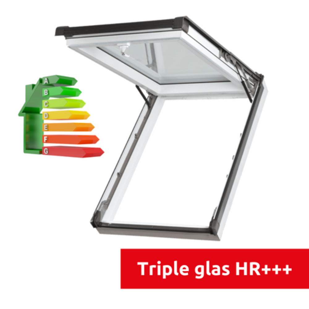 Intura Uitzetdakraam kunststof IGKV N22 66x140 cm triple glas