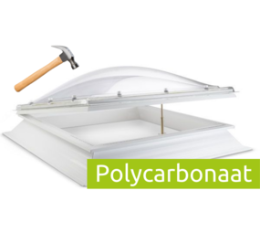 Intura Lichtkoepel Domelite met ventilatie opstand - glashelder DRIEWANDIG polycarbonaat SUPERDEAL Intura Lichtkoepel Domelite met ventilatie opstand - glashelder DRIEWANDIG polycarbonaat SUPERDEAL