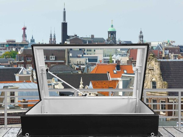 Intura FLH B9 Premium daktoetreding elektrisch te openen 100x200 - triple glas zonwerend Intura FLH B9 Premium daktoetreding elektrisch te openen 100x200 - triple glas zonwerend