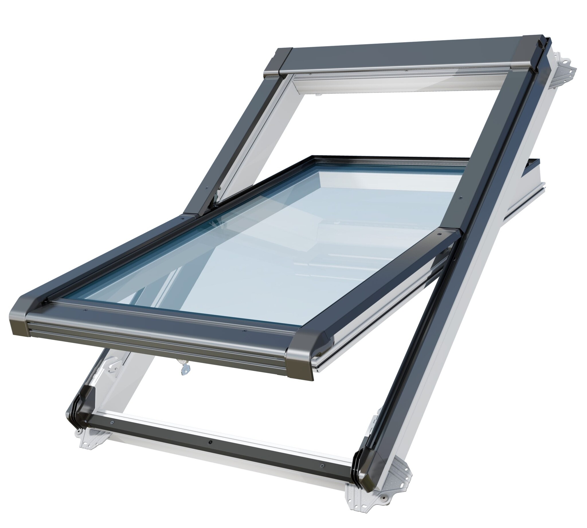 Intura kunststof dakraam 114x118 met dubbel glas