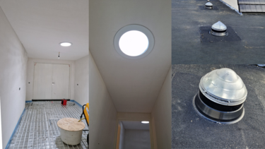 Daglicht in de woonkamer met een Intura SunTube daglichtbuis