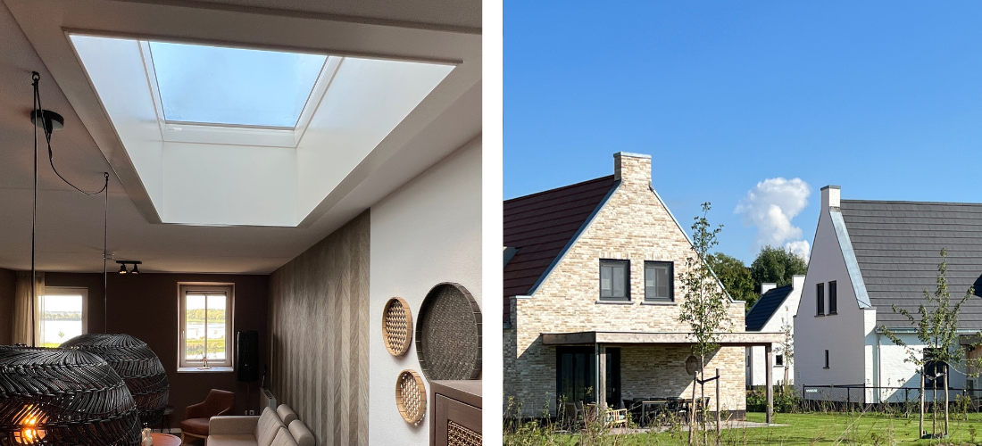 Intura flat roof windows in Parc Maasresidence Thorn