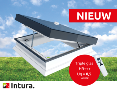 Platdakraam elektrisch ventilerend triple glas HR+++