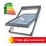 Intura Kunststof tuimel dakraam IGOV N21,  triple glas zonwerend, ventilatie, onderhoudsarm, Uw = 0,86 W/m2K