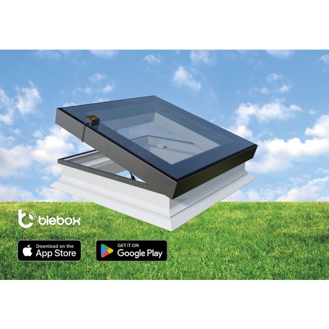 Intura Platdakraam Intura PGC IQ A9 90x90cm - elektrisch te openen met zonwerend glas