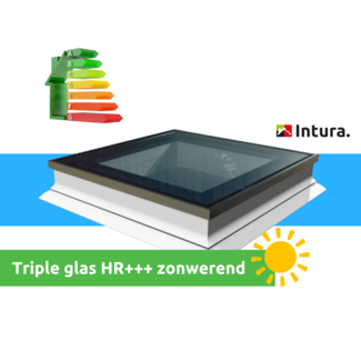Intura Platdakraam PGX B9 100x100cm triple glas zonwerend☀️