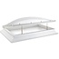 Domelite Lichtkoepel Domelite met ventilatie opstand - DUBBELWANDIG OPAAL acrylaat  SUPERDEAL