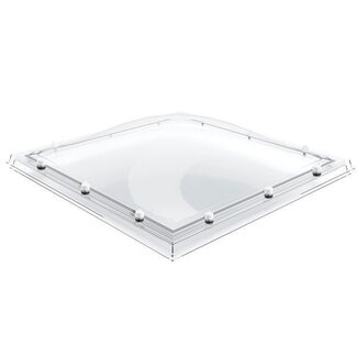 Domelite Lichtkoepel Domelite driewandig glashelder