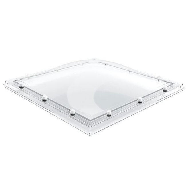 Domelite Lichtkoepel Domelite glashelder enkelwandig acrylaat met PVC opstand SUPERDEAL