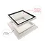 Skylux Skylux iWindow2 80x80cm  - dubbel glas HR++ met dakopstand PVC 20/00 EP vaste uitvoering