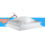 Domelite Lichtkoepel glashelder slagvast driewandig polycarbonaat met PVC opstand SUPERDEAL