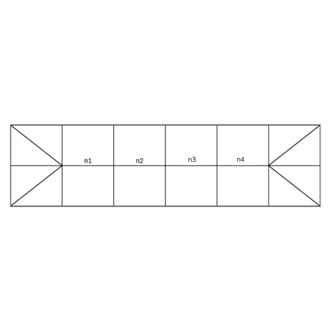 Intura Aluminium lichtstraat zadeldak met wolfseinden