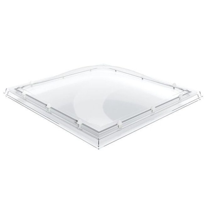 LumiDome Lichtkoepel LumiDome bolvormige pantserkoepel met witte doppen 1W - pc helder