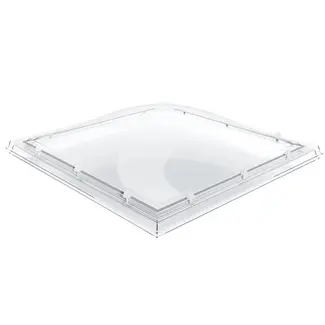LumiDome Lichtkoepel bolvormig polycarbonaat 3-wandig - glashelder