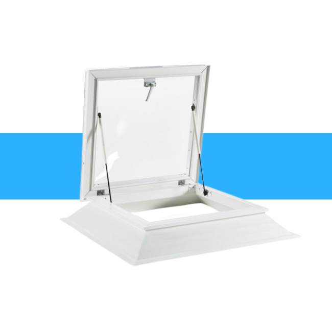 LumiDome Lichtkoepels voor daktoegang dubbelwandig acrylaat met pvc opstand