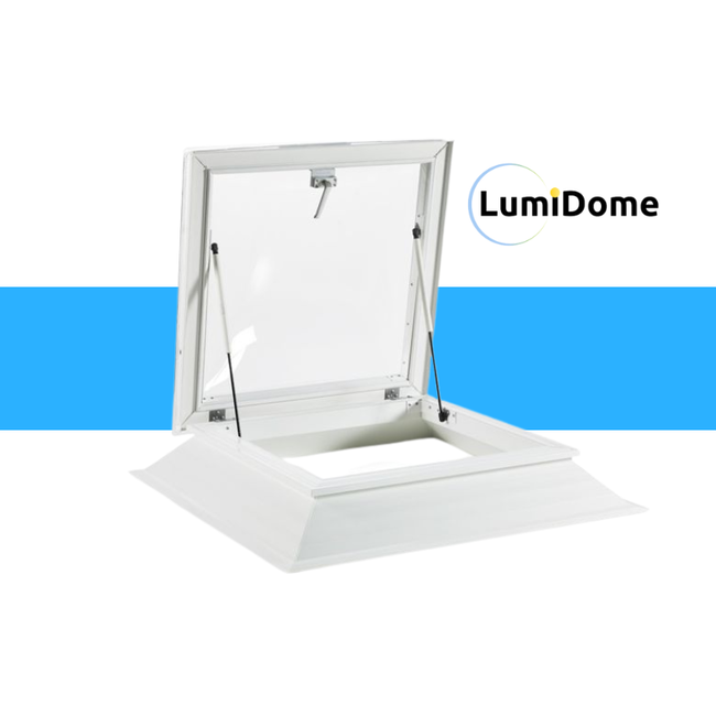 LumiDome Lichtkoepels voor daktoetreding dubbelwandig polycarbonaat met pvc opstand