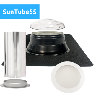 Intura Suntube55 - Lichttunnelset voor plat dak met koepel