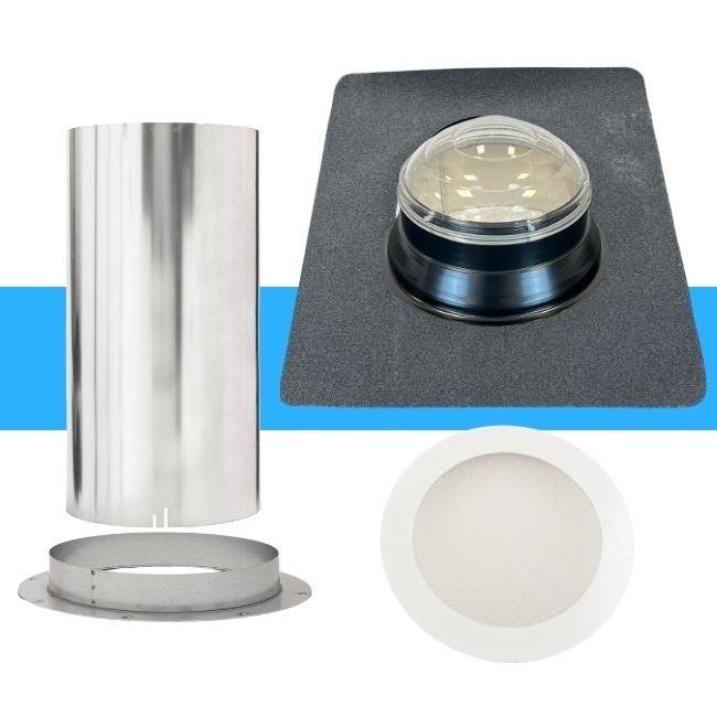 Daglichtbuizen of lichtunnels voor het platte en hellende dak