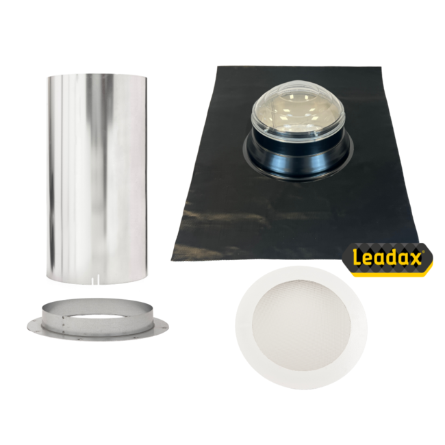 Intura SunTube25 - de lichttunnel voor het hellende dak met een diameter van 25cm en kristalglas koepel